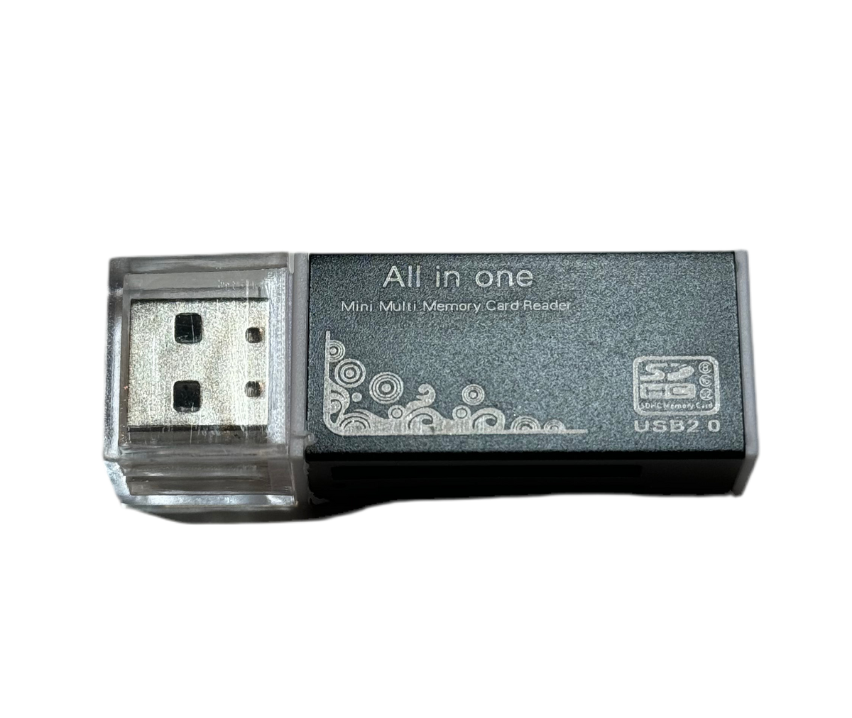 Alt-i-ett Minnekortleser til USB (SD/MicroSD/MS Pro Duo/M2)