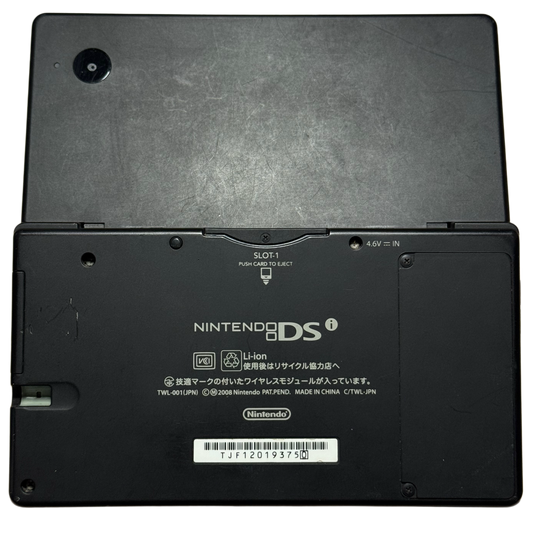 Svart Nintendo DSI bakside