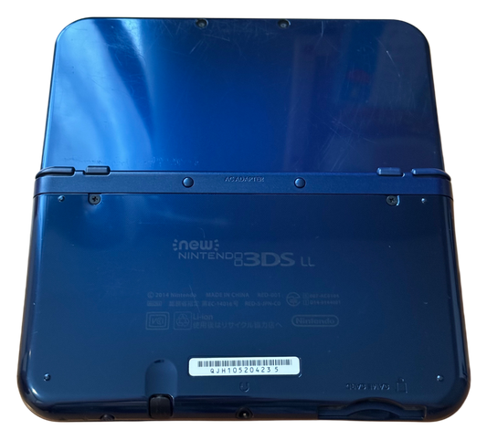 Mørkeblå Nintendo New 3DS Xl bakside
