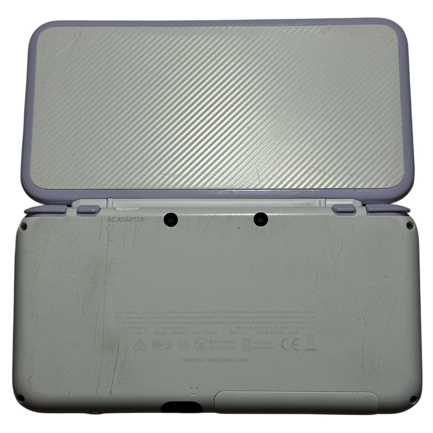 Lilla/Hvit Moddet Nintendo New 2DS Xl