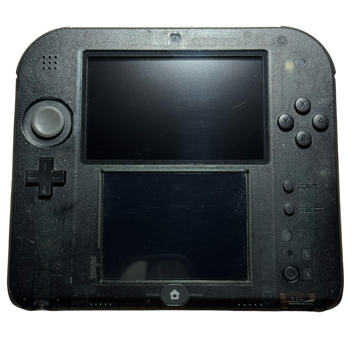 Gjennomsiktig svart Moddet Nintendo 2DS