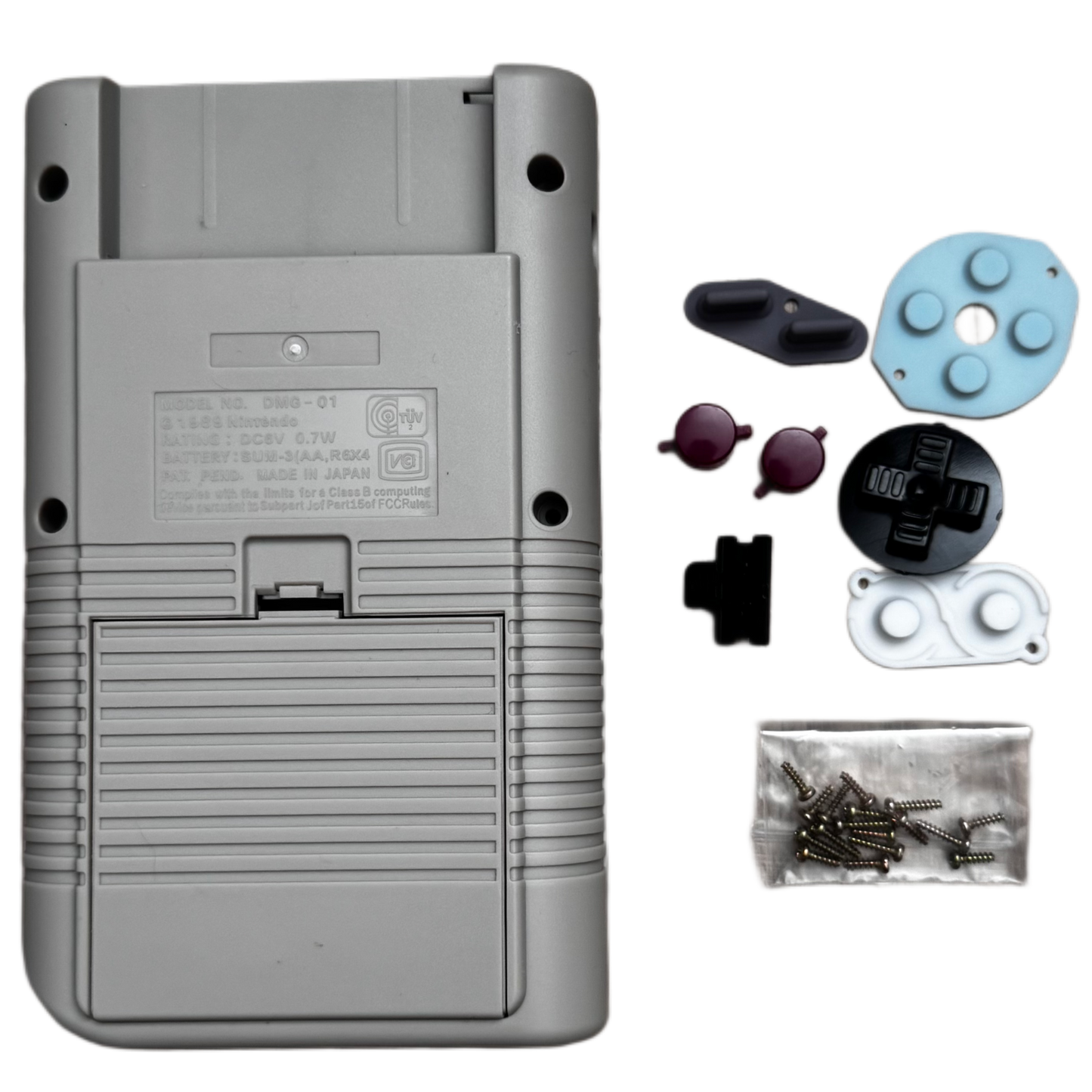Gray complete shell for Nintendo GameBoy