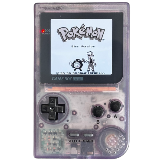 Gjennomsiktig lilla GameBoy Pocket (IPS Moddet)
