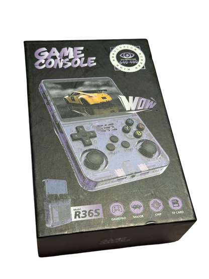 R36S Game console with all the best GameBoy games