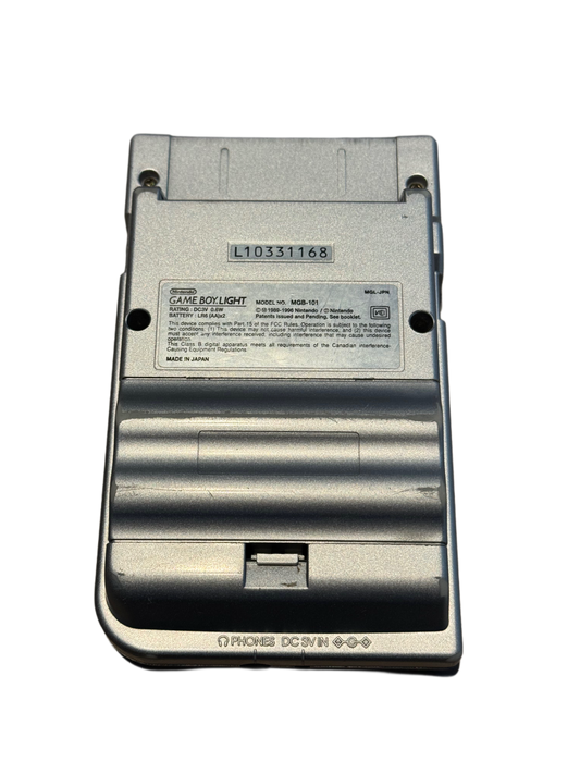 Sølv Nintendo Gameboy Light