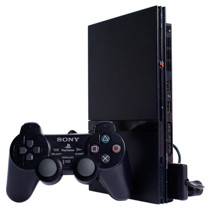 Regionfri PlayStation 2 Slim Pakke (Svart)