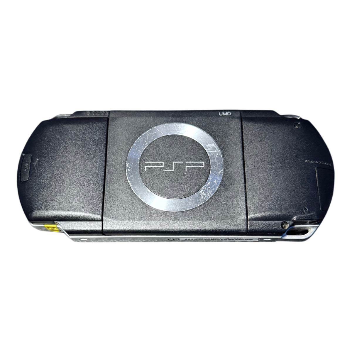 Moddet PlayStation Portable 1000 (PSP) svart bakside
