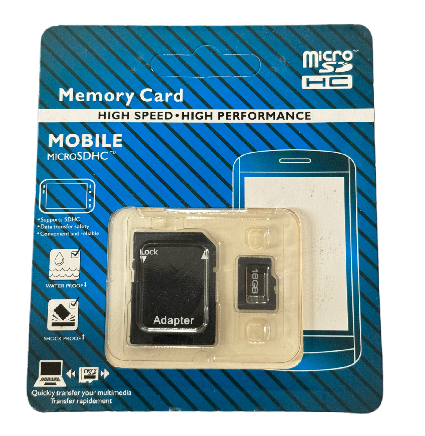 16GB micro sd card with sd card adapter