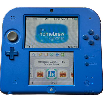 Blå Moddet Nintendo 2DS