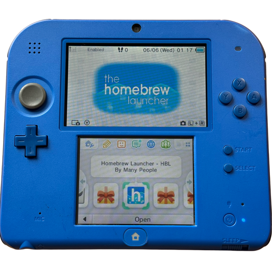 Blå Moddet Nintendo 2DS