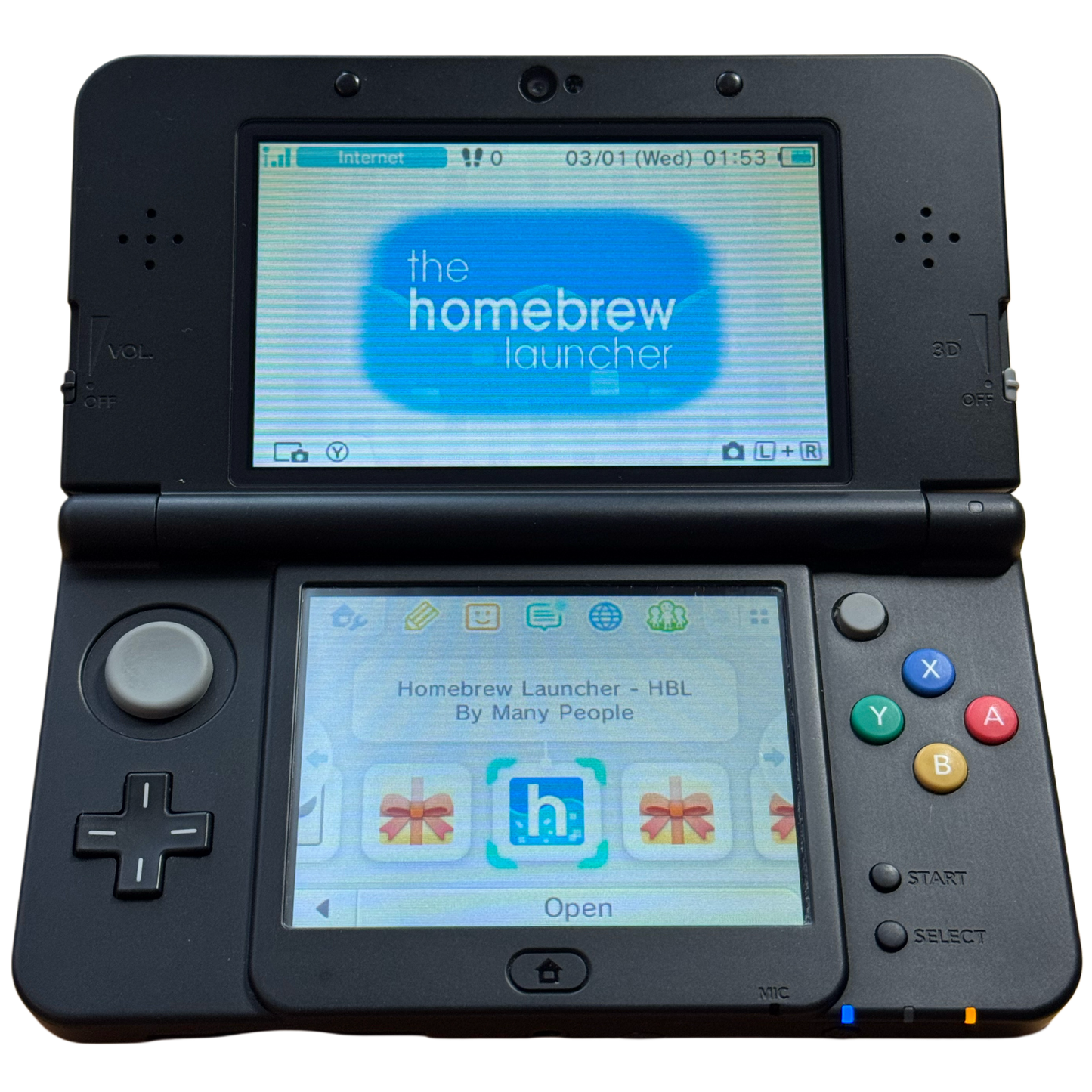 Svart Moddet Nintendo New 3DS