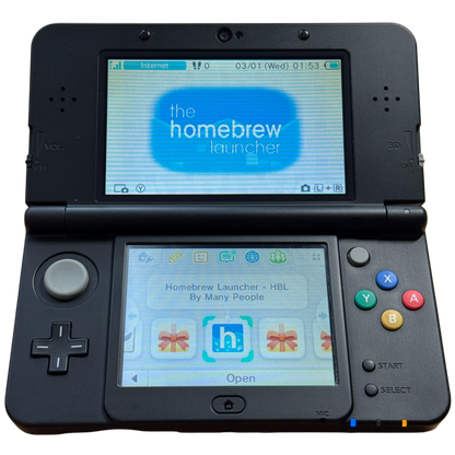 Svart Moddet Nintendo New 3DS